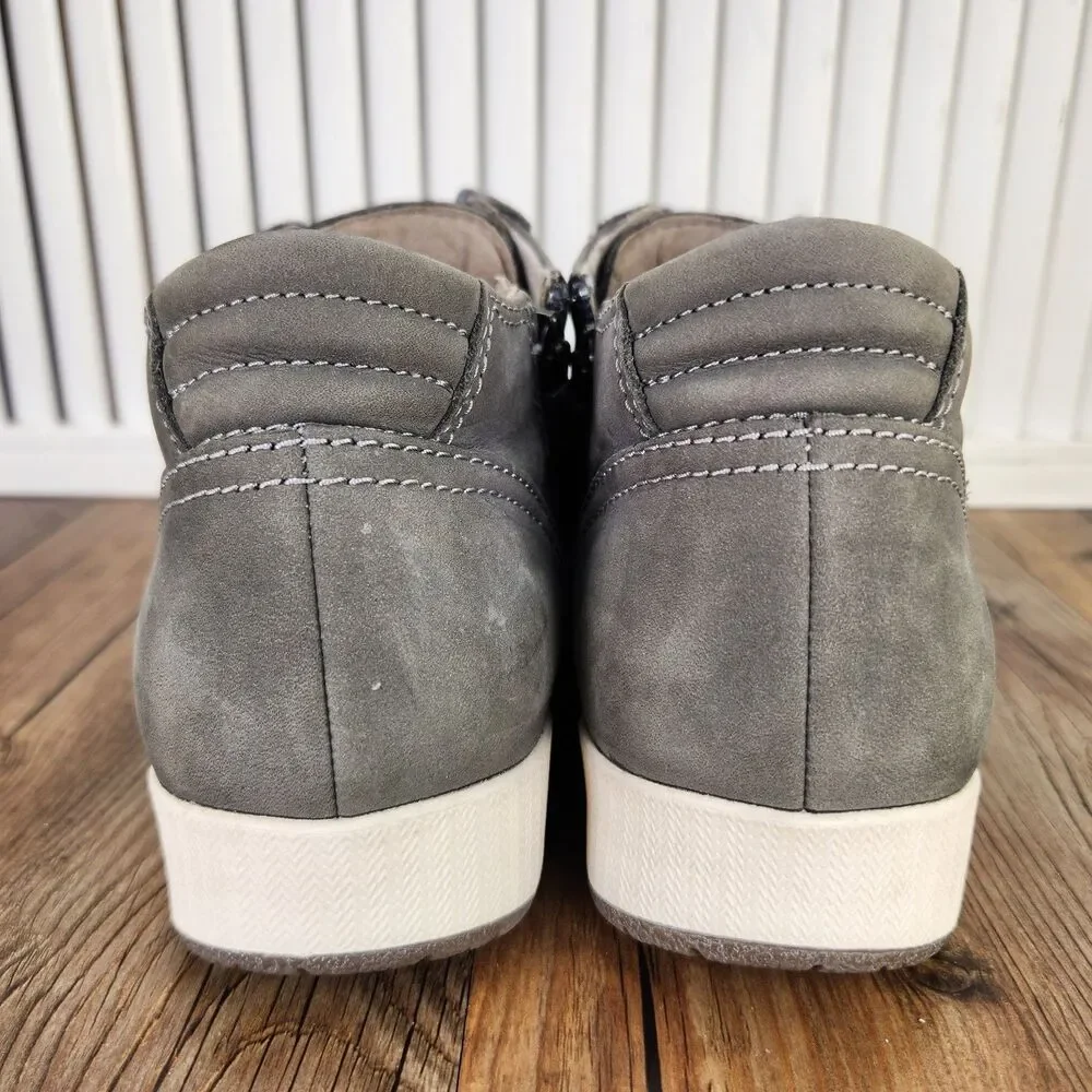Dansko Onyx Sneakers Womens Sz 11 EU 41 Slate Gray Milled Nubuck High Top Shoes